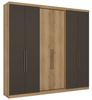 Wardrobe Passione ultra 5833 6 doors W238*H231*D47cm cappuccino/cacau (limited 3 months warranty)