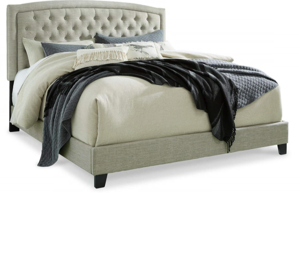 BEDS JERARY QUEEN UPH BED W/ROLL SLATS B090-781W1 144.7CM*168.9CM*221.6CM
