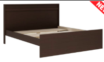 Beds ref 1167 king 180*200 tobacco (limited 3 months warranty)