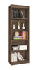 Bookcase 0187R-358 Sapiranga 5 Shelves   Mocaccino Rustico  (Limited 3 Months Warranty)