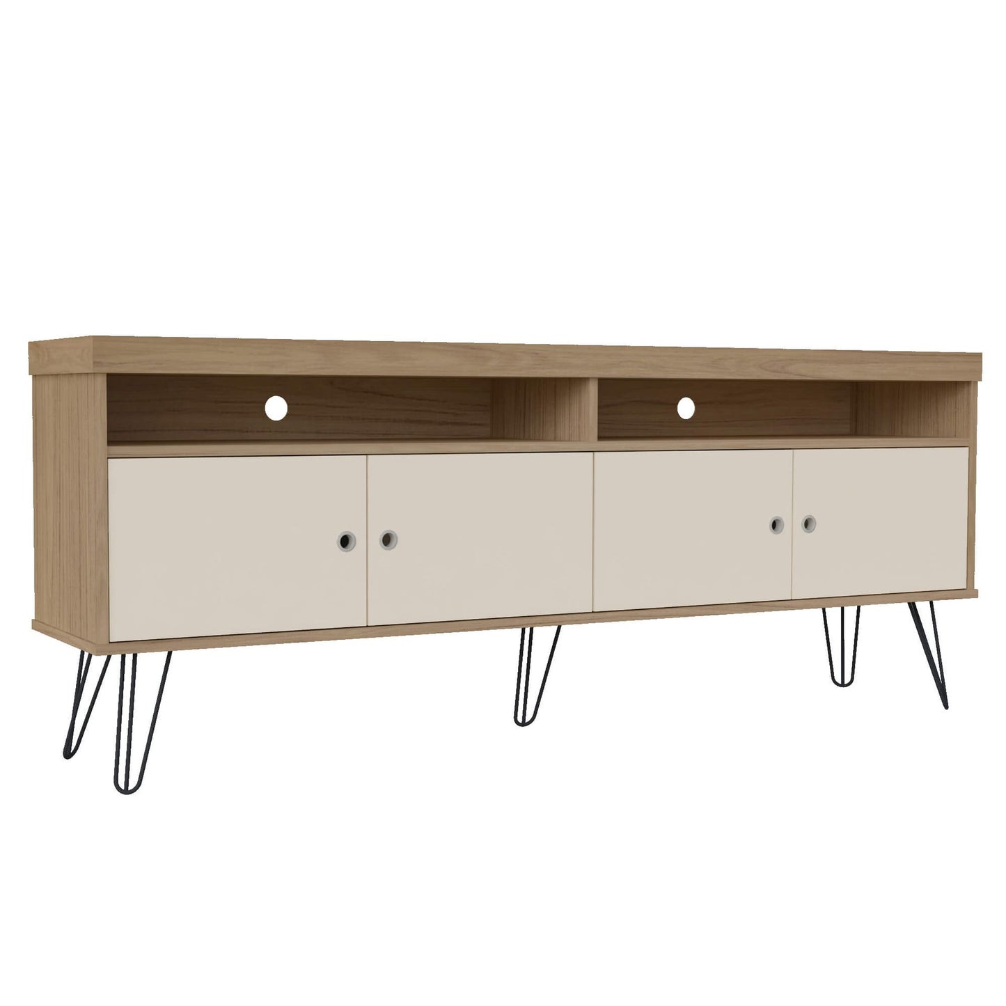 Tv Stand Liberty 4217 Up To 65 / 4 Doors  160*33.5*62Cm Oak/Off White (Limited 3 Months Warranty)