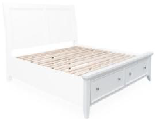 BEDS TRULANI KING PANEL STORAGE BED B480 3P