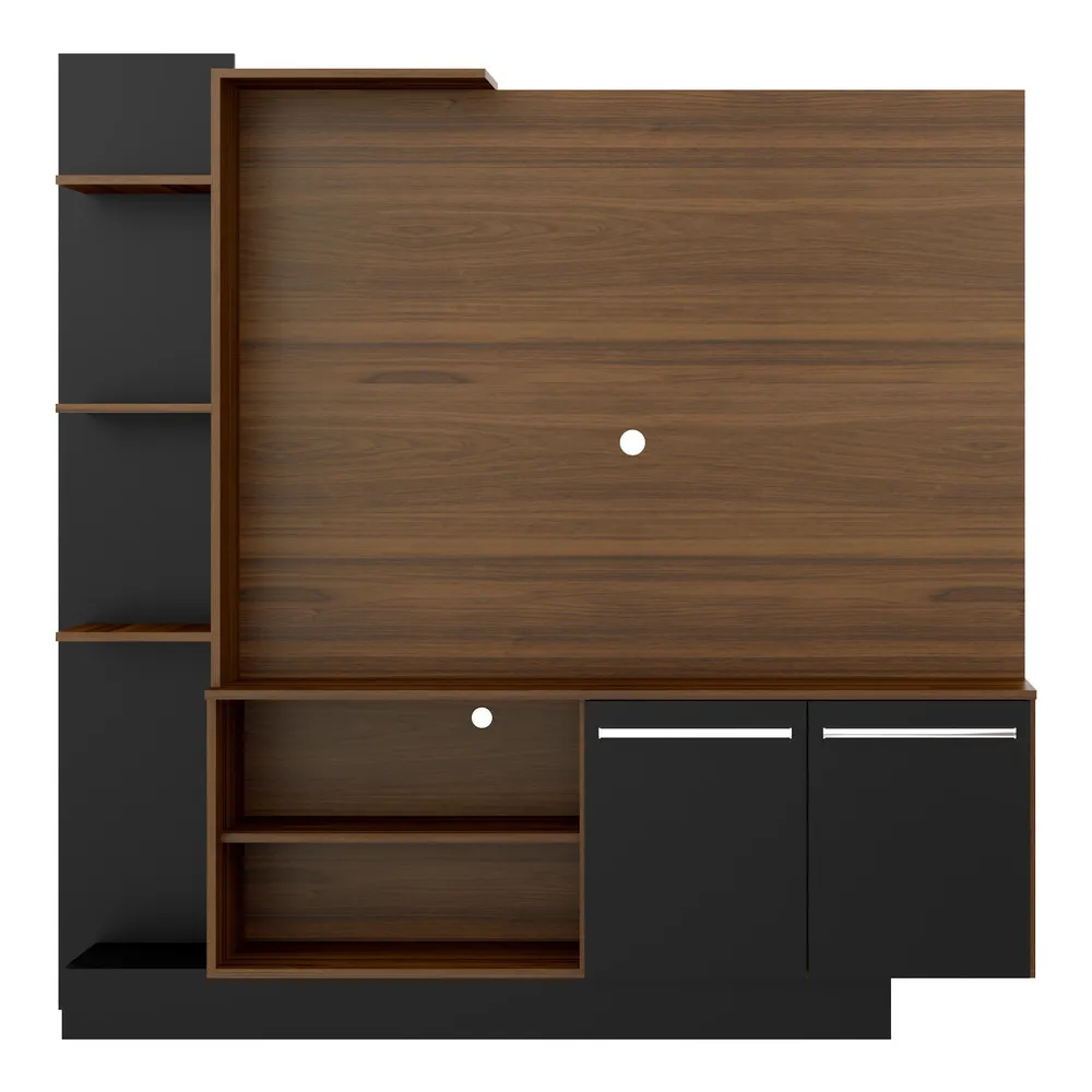 Tv Stand L2473 With Panel Up To 55  164*165*32.5Cm Wood/Black  (Limited 3 Months Warranty)