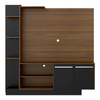 Tv Stand L2473 With Panel Up To 55  164*165*32.5Cm Wood/Black  (Limited 3 Months Warranty)