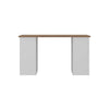 Office Table Due 6023 Desk  With 10 Drawers  136*45.4*75.3Cm Nogal/ White  (Limited 3 Months Warranty)