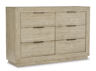 DRESSER HENNINGTON 6 DRAWERS B756-31 105.7CM*160.6CM*45.7CM BISQUE