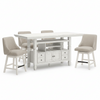 DINING COUNTER TABLE SET ROBBINSDALE (TABLE + 4 CHAIRS) D642
