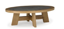 TABLE BRINSTEAD OVAL COCKTAIL TABLE T839-0 1422.4mm W x 863.6mm D x 457.2mm H