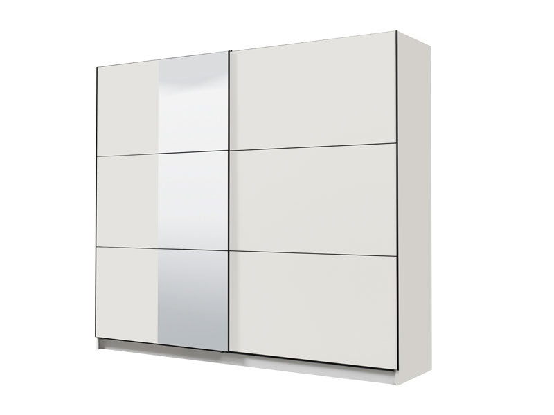Wardrobe Sierra 240 Og 2 Doors Sliding  210*63*210 White  (Limited 3 Months Warranty)