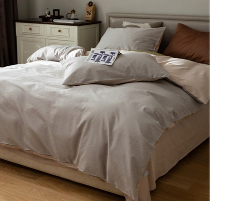 ACCESSORIES KING DUVET SET Q5001141K DUVET SET (2/CS) GRAY/KHAKI