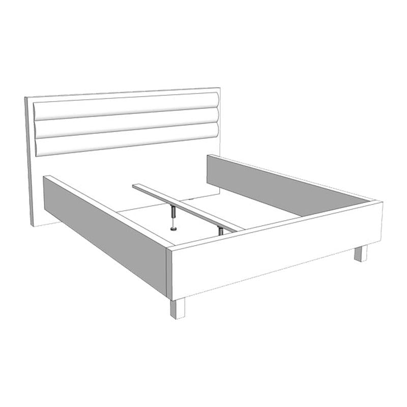 Beds Lozana Double 160  110.0Cm*193.0Cm*214.0Cm  (No Warranty)