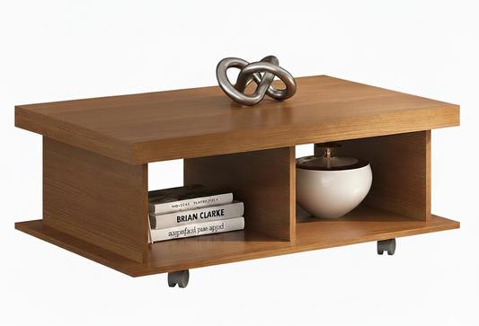 Coffee Table Dunas 4632 2 Niches  90*59*35Cm Cherry  (Limited 3 Months Warranty)