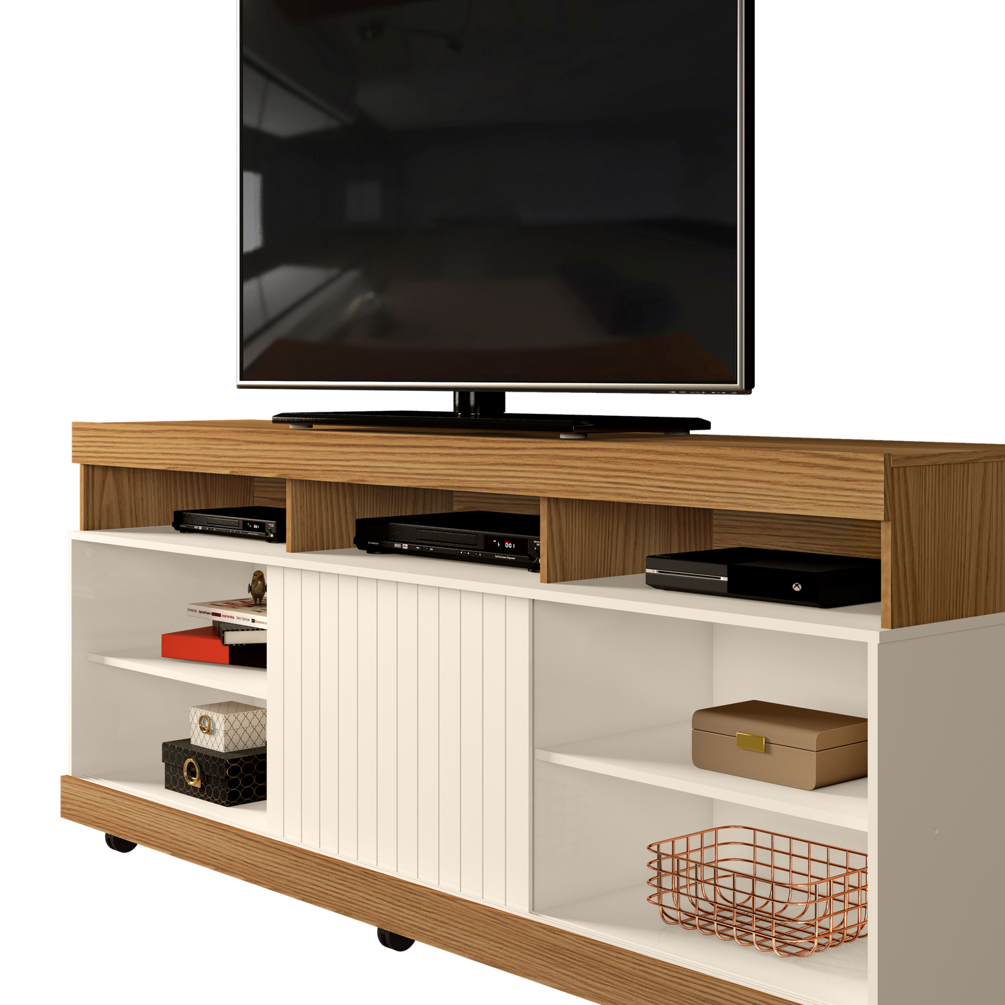 Tv Stand Dili 23139222 Up To 60  160*67.7*37.2Cm Freijo/Off White  (Limited 3 Months Warranty)