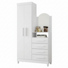 Dresser New Capri 9732-293 2 Doors With 4 Drawers  103*179*38Cm White  (Limited 3 Months Warranty)