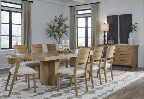 DINING SET KRISTILAND D794 TABLE + 8 CHAIRS PACKAGE