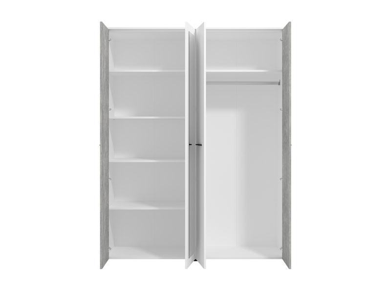 Wardrobe Varadero 4 Doors  157.5*53*203.5Cm Grey  (Limited 3 Months Warranty)