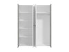 Wardrobe Varadero 4 Doors  157.5*53*203.5Cm Grey  (Limited 3 Months Warranty)