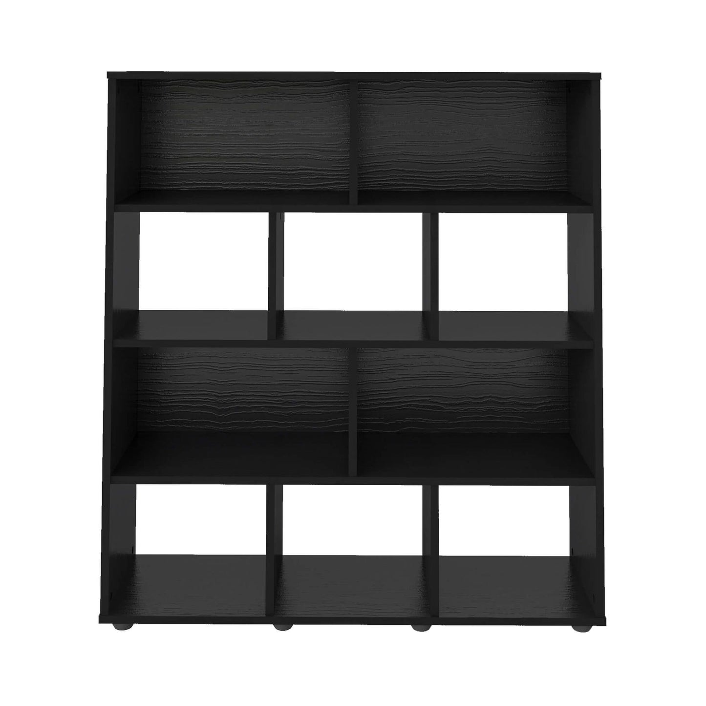 Bookcase Book 4054 10 Niches  91*25*109Cm Black  (Limited 3 Months Warranty)