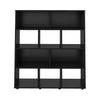 Bookcase Book 4054 10 Niches  91*25*109Cm Black  (Limited 3 Months Warranty)
