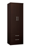 Wardrobe Ref 599 2 Doors With 2 Drawers 60.7*182*46.3Cm Tobacco (Limited 3 Months Warranty)
