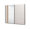 Wardrobe Belfort 220 Og 2 Sliding Doors  220*62*205Cm Off White  (Limited 3 Months Warranty)