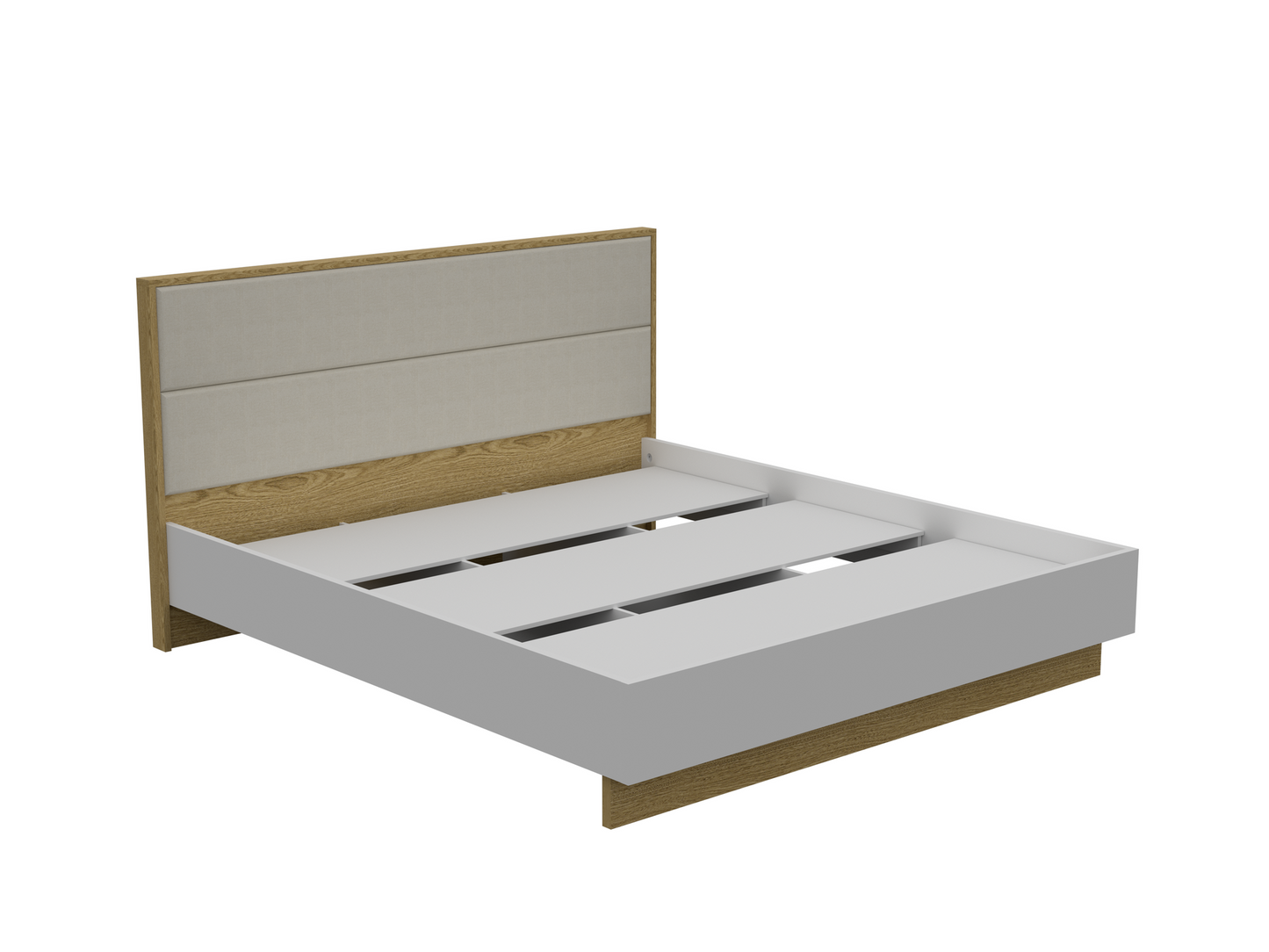 Beds Sunrise King 180*200  White Gloss ( Limited 3 Months Warranty )