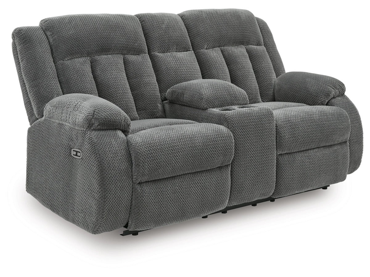 SOFA DBL REC PWR LOVESEAT W CONSOLE GREELY BEND 2140596