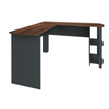 Office Table Luma 6121 Curved  135*135*74.8Cm Brown/Gray  (Limited 3 Months Warranty)