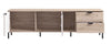 Tv Stand Vandea 2 Doors With 2 Drawers  182.5*40*54.5Cm Oak/Black  (Limited 3 Months Warranty)