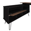 Office Table Dubai 6132 Desk  135.6*136.5*75Cm Brown / Black  (Limited 3 Months Warranty)