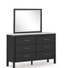Bed SIX DRAWER DRESSER Fargenta B2618-31W1