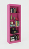 Bookcase Sapiranga 0187R-38 5 Shelves  W57*H177Cm Bright Pink  (Limited 3 Months Warranty)