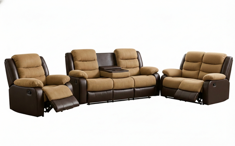 Sofa Berger New Italia Yl-97057 Manual Recliner 321 Dubai (Limited 3 Months Warranty)