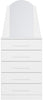 Commode New Veneza 233-135 5 Drawers  63*151*40Cm White  (Limited 3 Months Warranty)