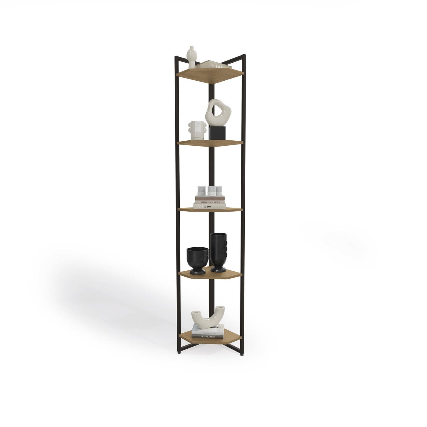 Bookcase Li022-Frprf Corner Shelve  202*31*31Cm  (Limited 3 Months Warranty)