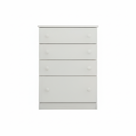 Commode 2661 4 Drawers  85.5*61*38.5Cm White  (Limited 3 Months Warranty)