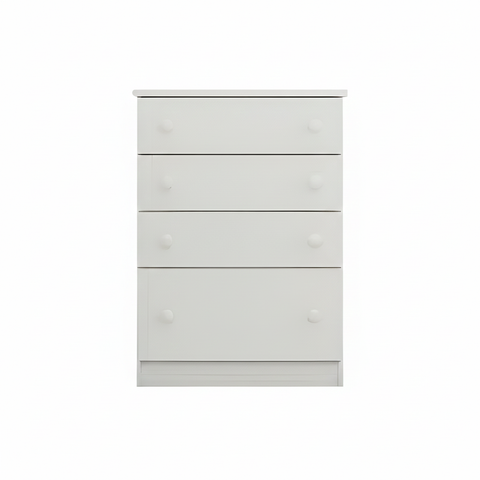 Commode 2661 4 Drawers  85.5*61*38.5Cm White  (Limited 3 Months Warranty)