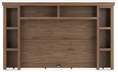 TV STAND BOARDERNEST TV STAND HUTCH W738-78H 129.5CM*215.9CM*30.4CM BROWN