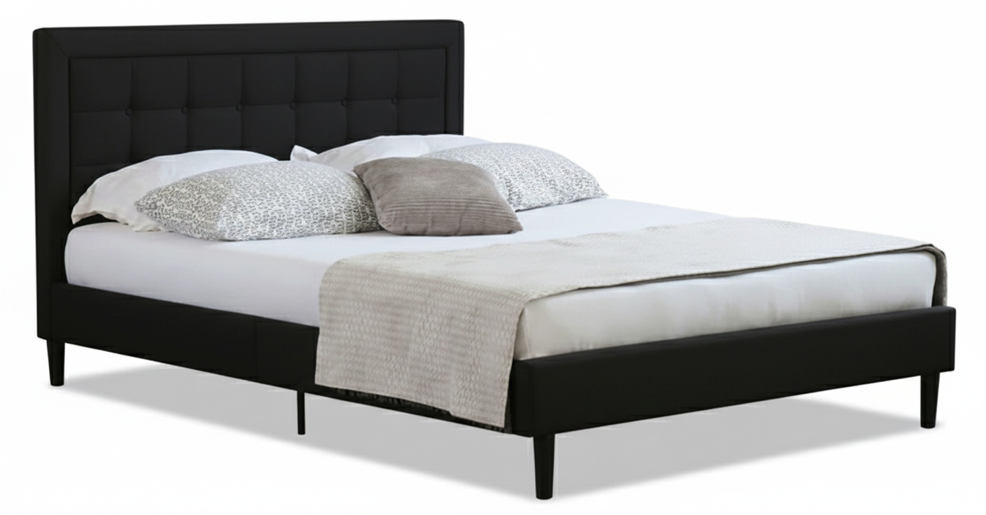 Beds Sf1052 1009-31  Linen 180*200 Black (Limited 3 Months Warranty)