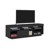 Tv Stand Treviso 4117 Up To 75 / Sliding Door  180*41.5*56.5Cm Black  (Limited 3 Months Warranty)
