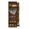 Wardrobe Mp4236 2 Doors With 1 Drawer  181.5*80*40Cm Wooden/White  (Limited 3 Months Warranty)