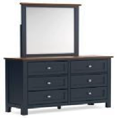 DRESSER WITH MIRROR LANDOKEN B414-21/26