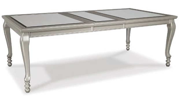 DINING TABLE CORALAYNE RECT DINING ROOM EXT TABLE  D650-35 75.5CM*114.6CM*223.8CM SILVER