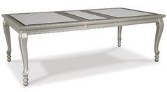 DINING TABLE CORALAYNE RECT DINING ROOM EXT TABLE  D650-35 75.5CM*114.6CM*223.8CM SILVER