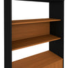 Bookcase Hit 6195 2 Doors With 1 Internal Shelf  90*36*183Cm Freijo/Black  (Limited 3 Months Warrantyhit 6195